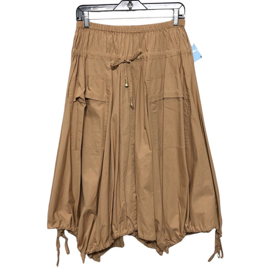 Skirt Midi By Donna Karan In Tan, Size: S