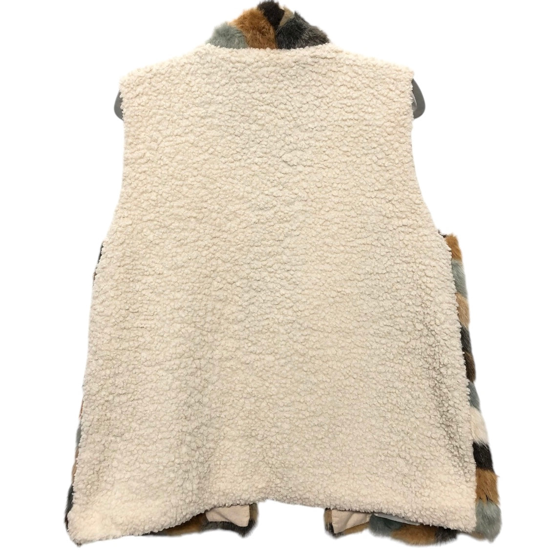 Vest Faux Fur & Sherpa By Umgee In Multi-colored, Size: S