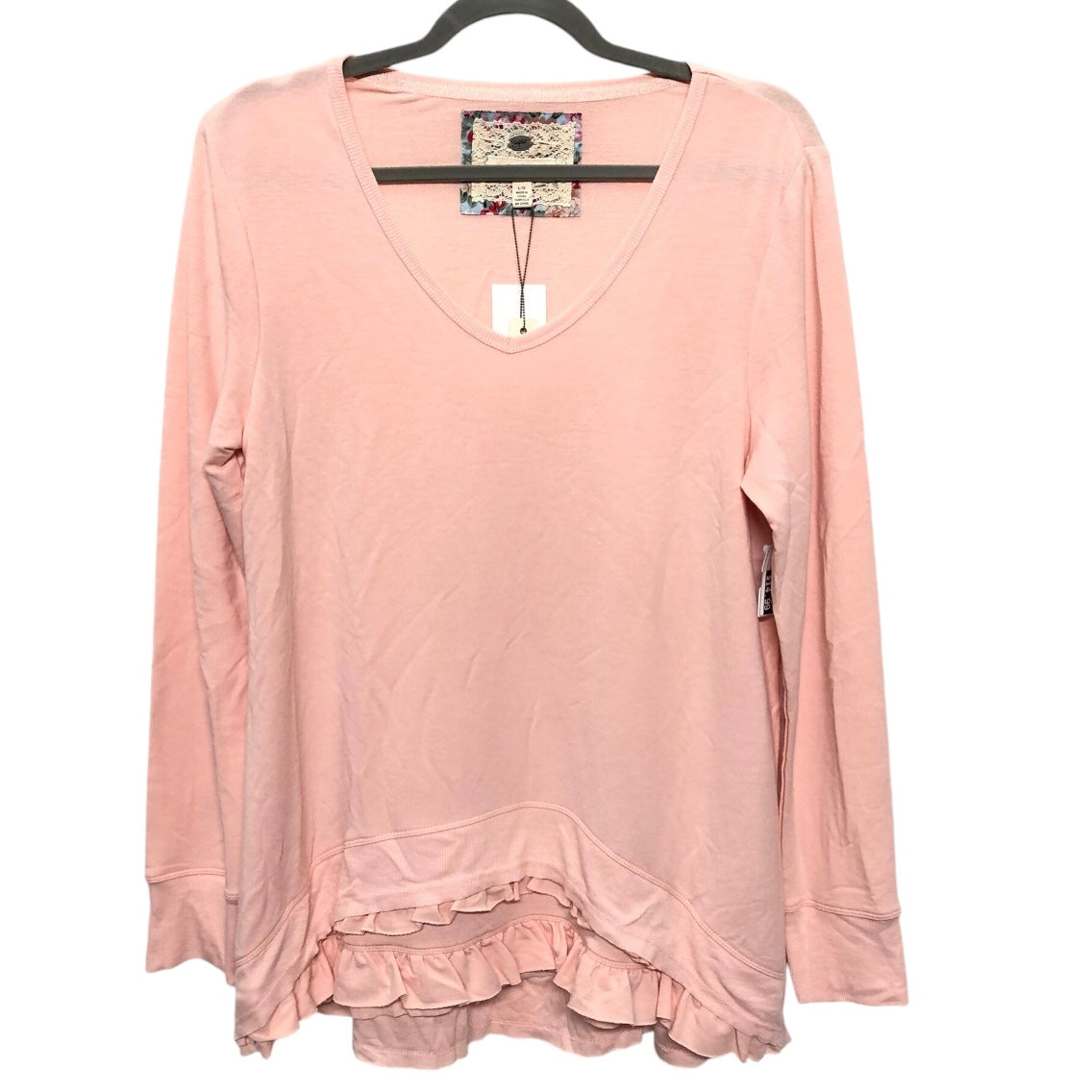 Tunic Long Sleeve By Cupio In Peach, Size: L