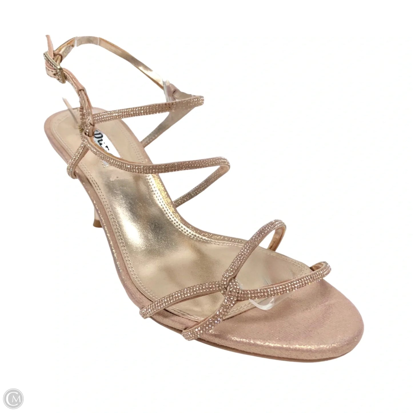 Sandals Heels Kitten By Cmb In Rose Gold, Size: 9
