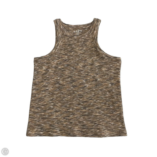 Top Sleeveless By Loft In Brown, Size: Xxl