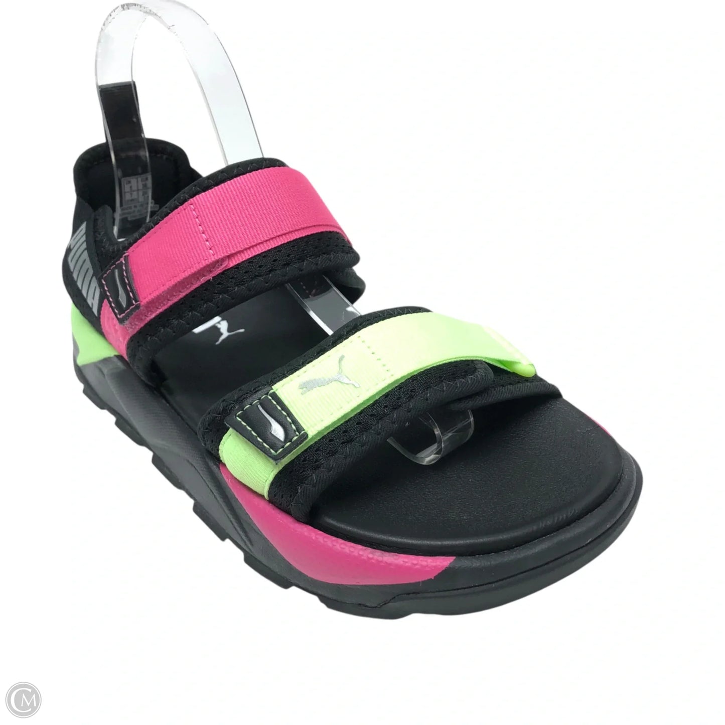 Sandals Sport By Puma In Pink & Yellow, Size: 7