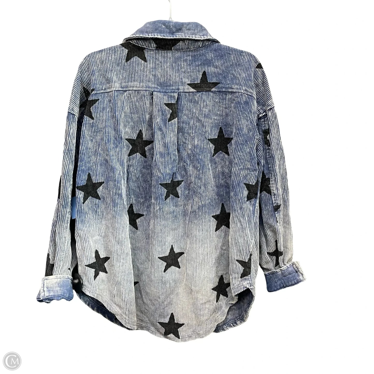 Jacket Shirt By Bibi In Blue, Size: S