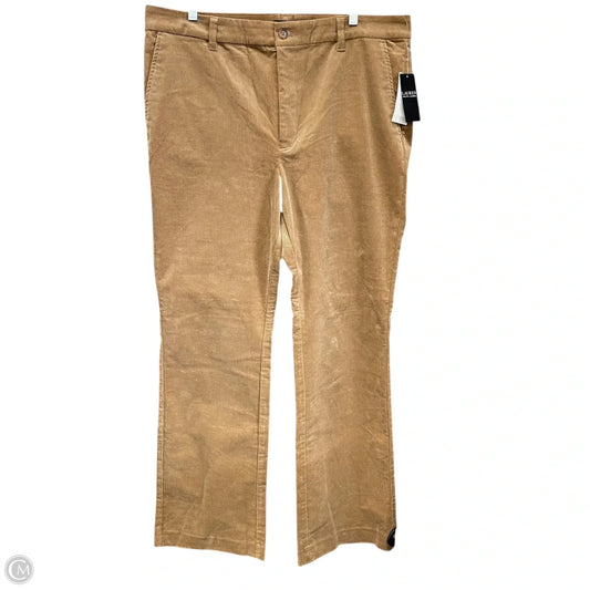 Pants Corduroy By Lauren By Ralph Lauren In Tan, Size: 18