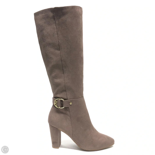 Boots Knee Heels By Jones New York In Taupe, Size: 7