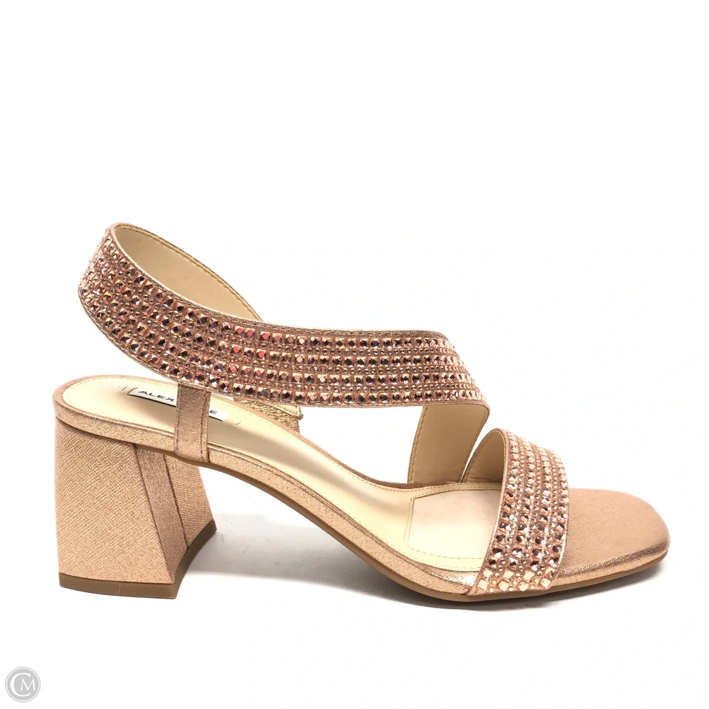 Shoes Heels Block By Alex Marie In Rose Gold, Size: 9