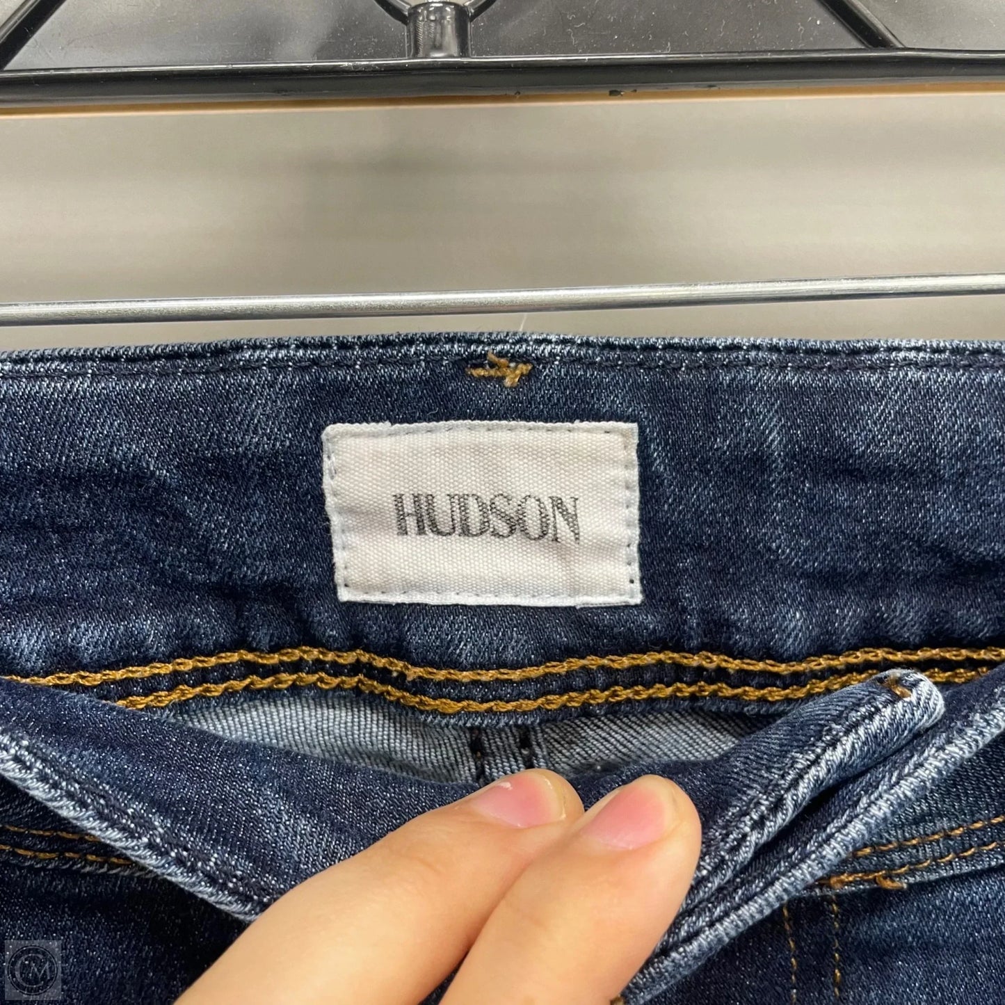 Jeans Boot Cut By Hudson In Blue Denim, Size: 10