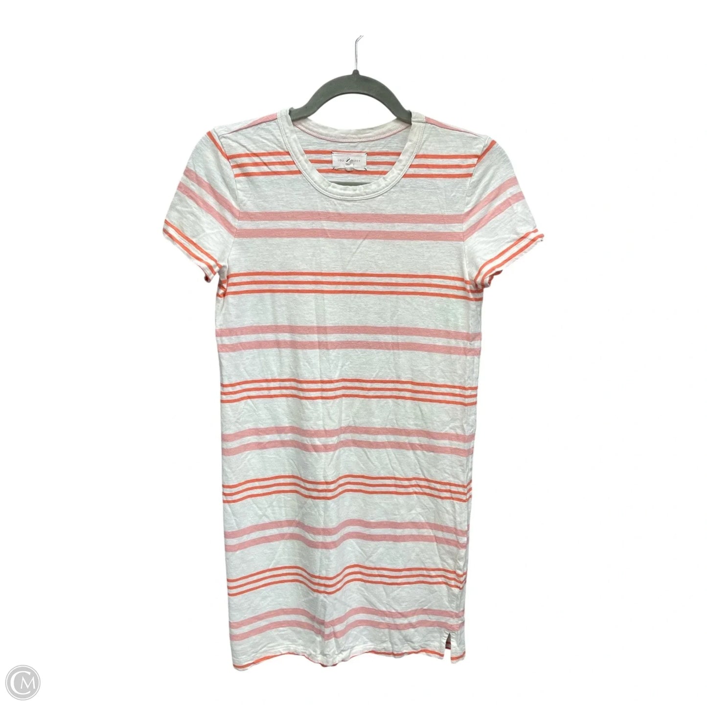 Dress Casual Short By Lou And Grey In Orange & White, Size: Xs