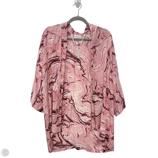 Kimono By Melrose And Market In Pink & Red, Size: Osfm