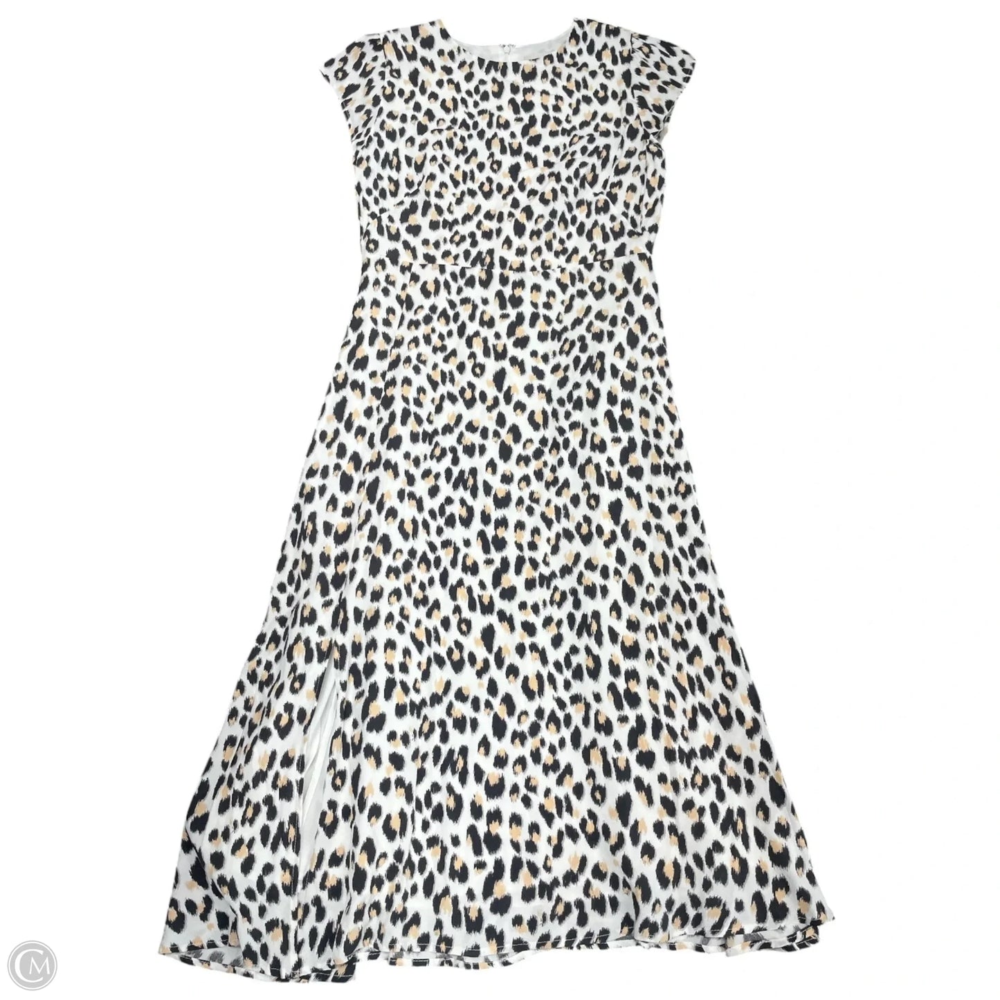 Dress Casual Midi By Loft In Animal Print, Size: 4
