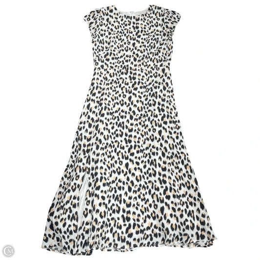 Dress Casual Midi By Loft In Animal Print, Size: 4