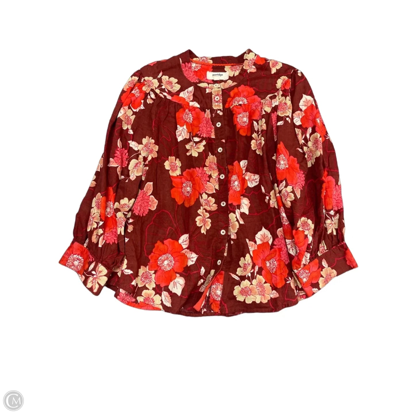 Top Long Sleeve By Porridge In Red, Size: Xl