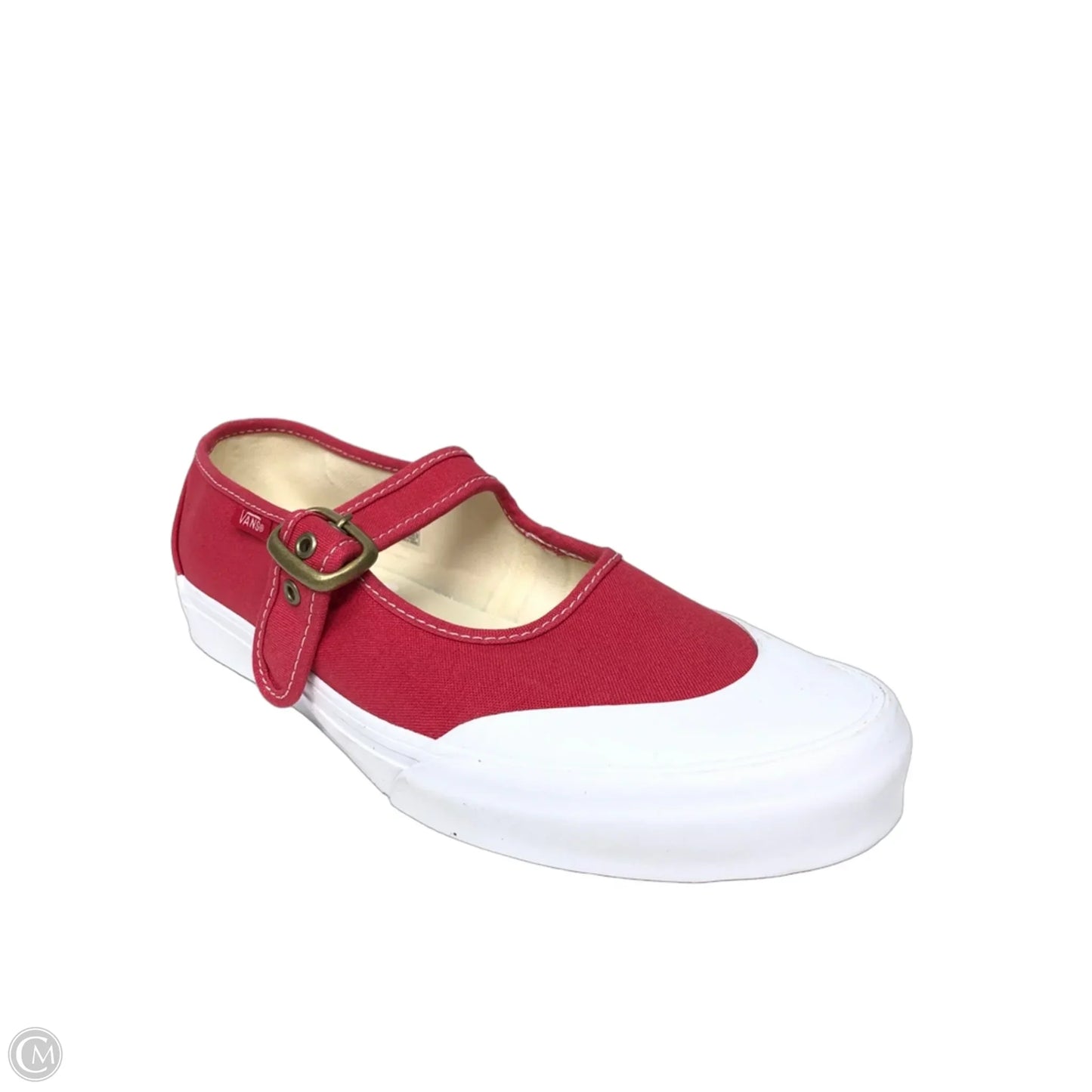 Shoes Flats By Vans In Red, Size: 9.5
