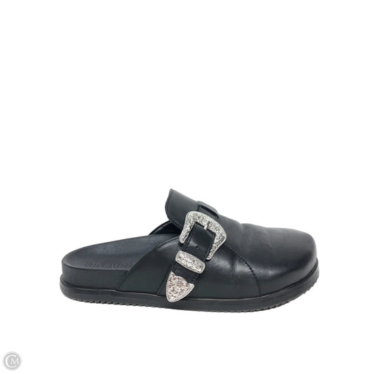 Shoes Flats By Steve Madden In Black & Silver, Size: 6.5