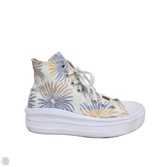 Shoes Sneakers Platform By Converse In Orange & Purple, Size: 8