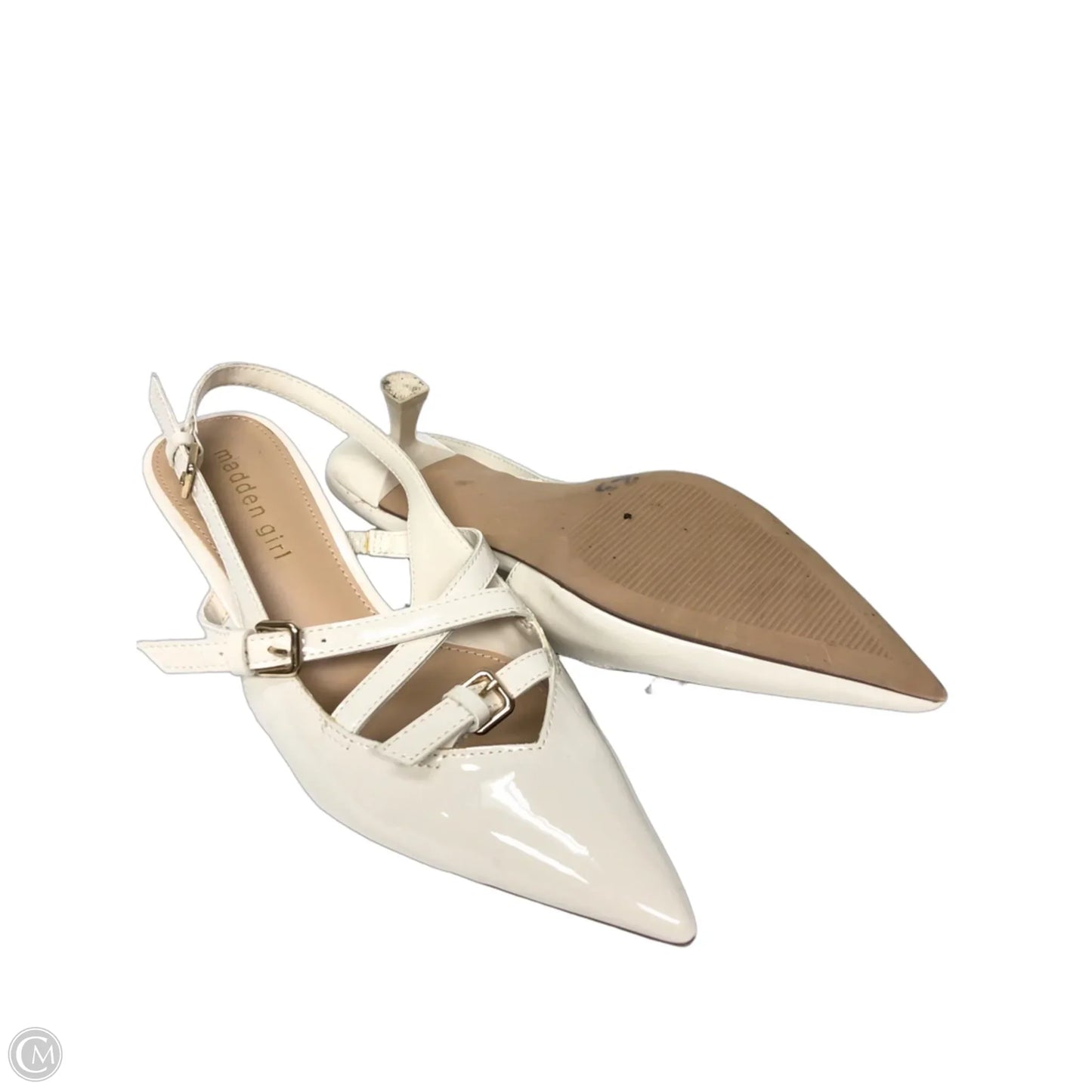 Shoes Heels Kitten By Madden Girl In Cream, Size: 7