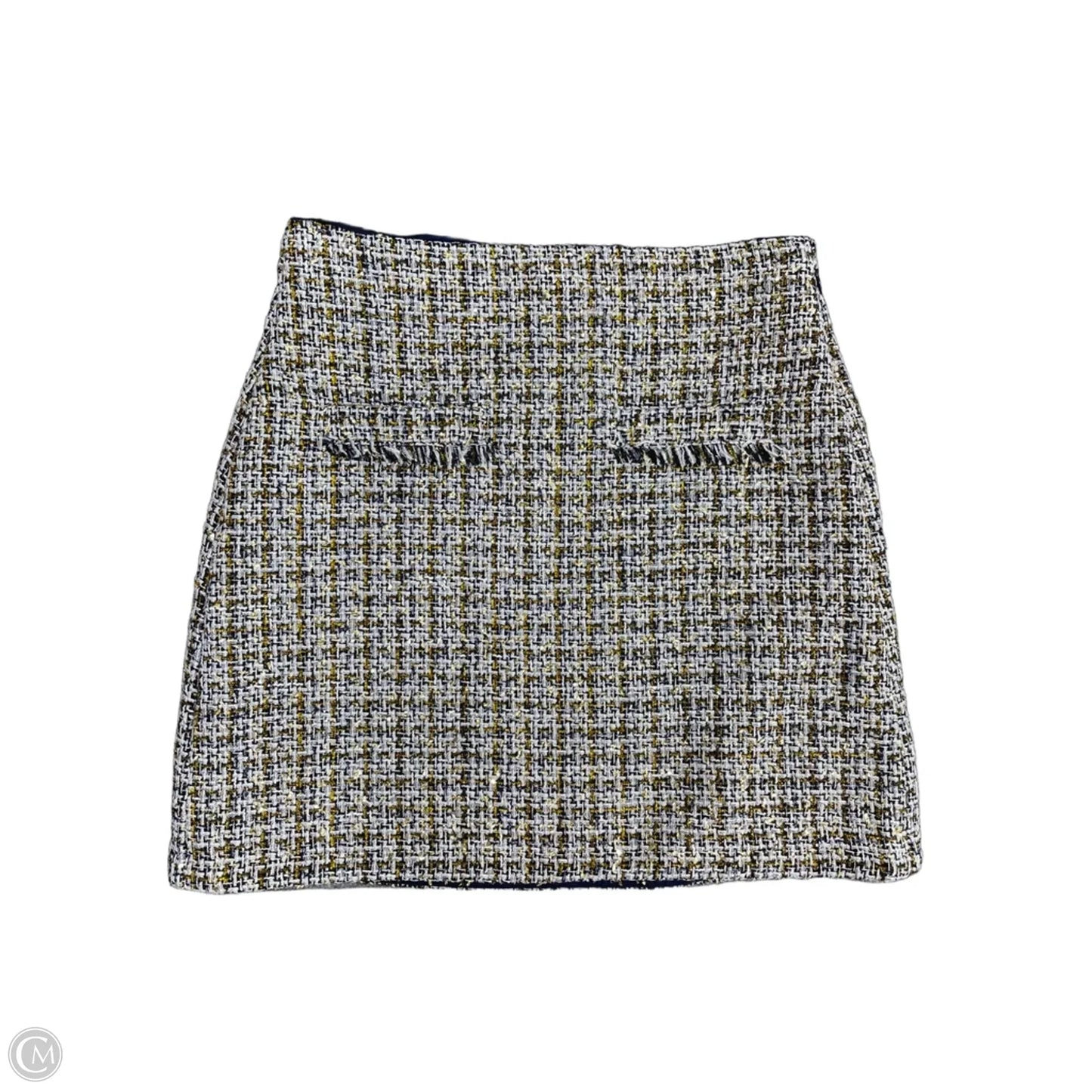 Skirt Mini & Short By Loft In Blue & White, Size: 0