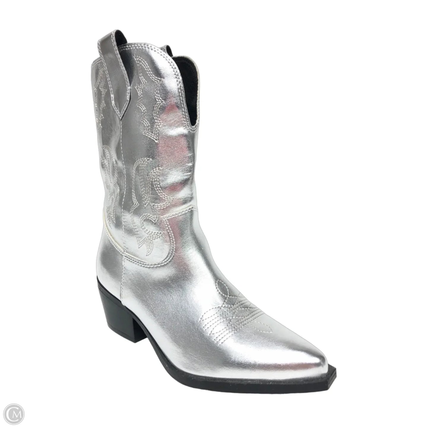 Boots Western By Indigo Rd In Silver, Size: 7