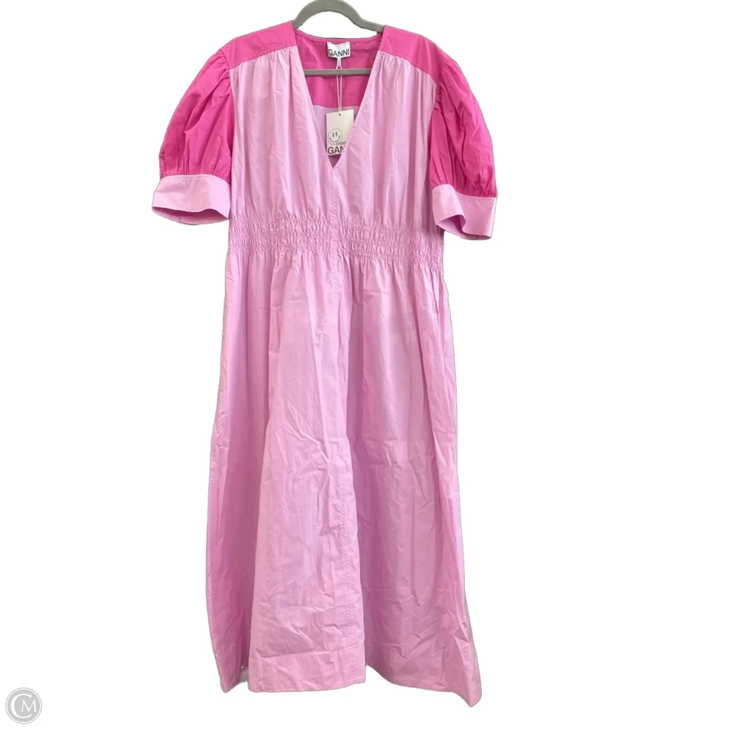 Dress Casual Maxi By Ganni In Pink, Size: L