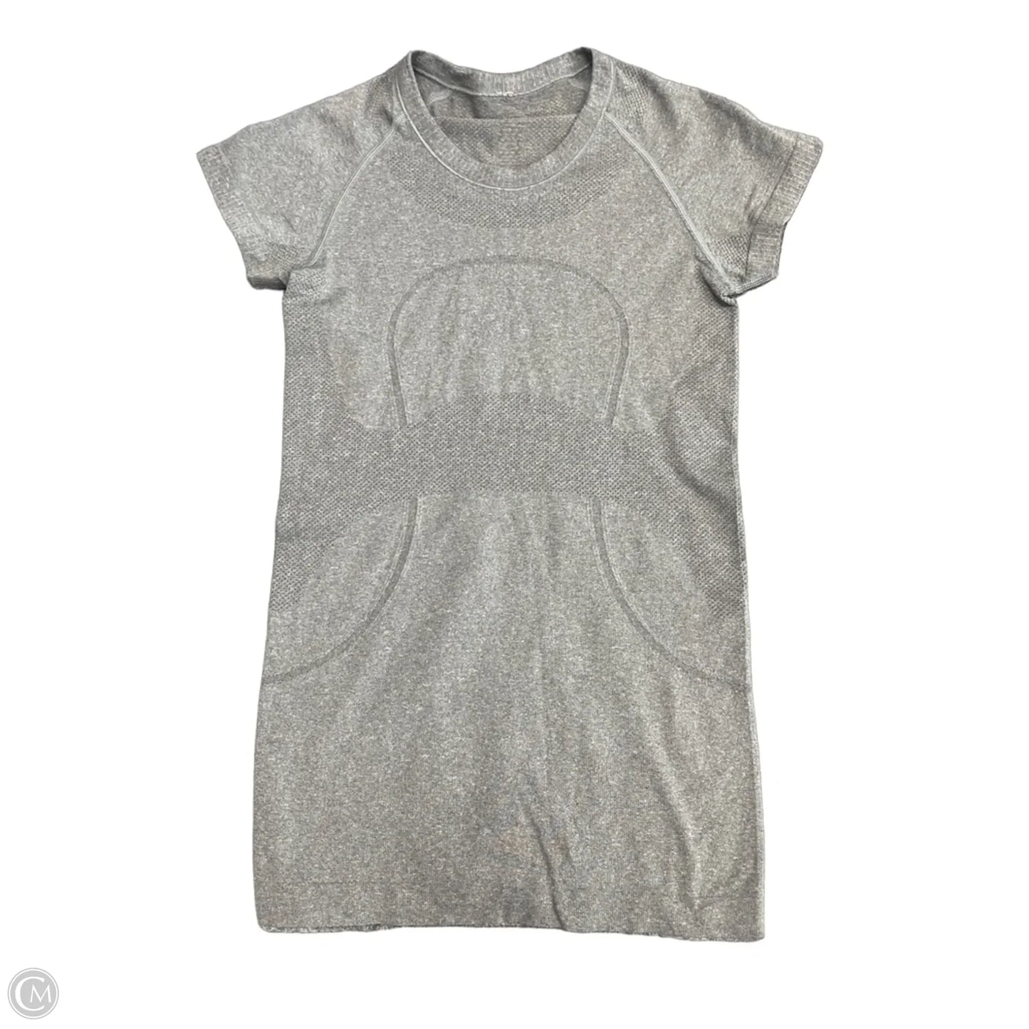Top Short Sleeve By Lululemon In Grey, Size: 4