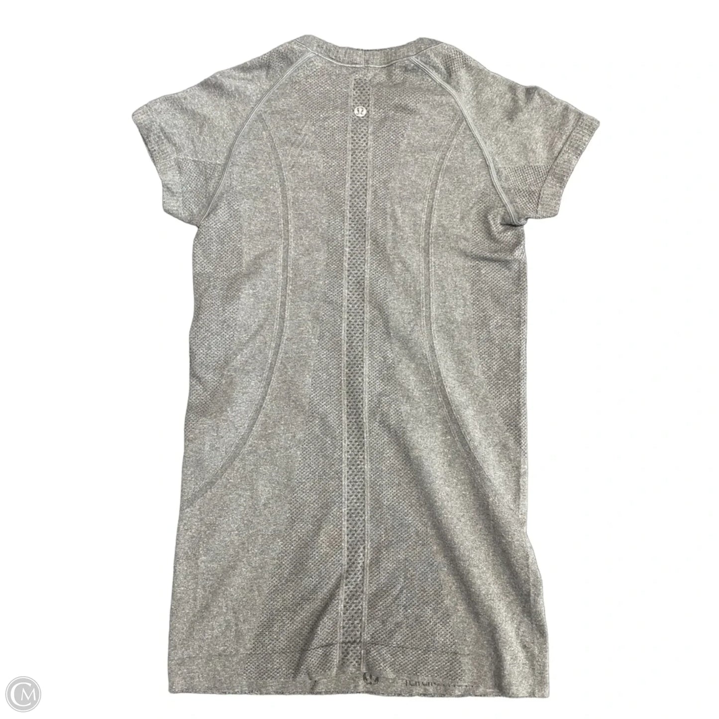 Top Short Sleeve By Lululemon In Grey, Size: 4
