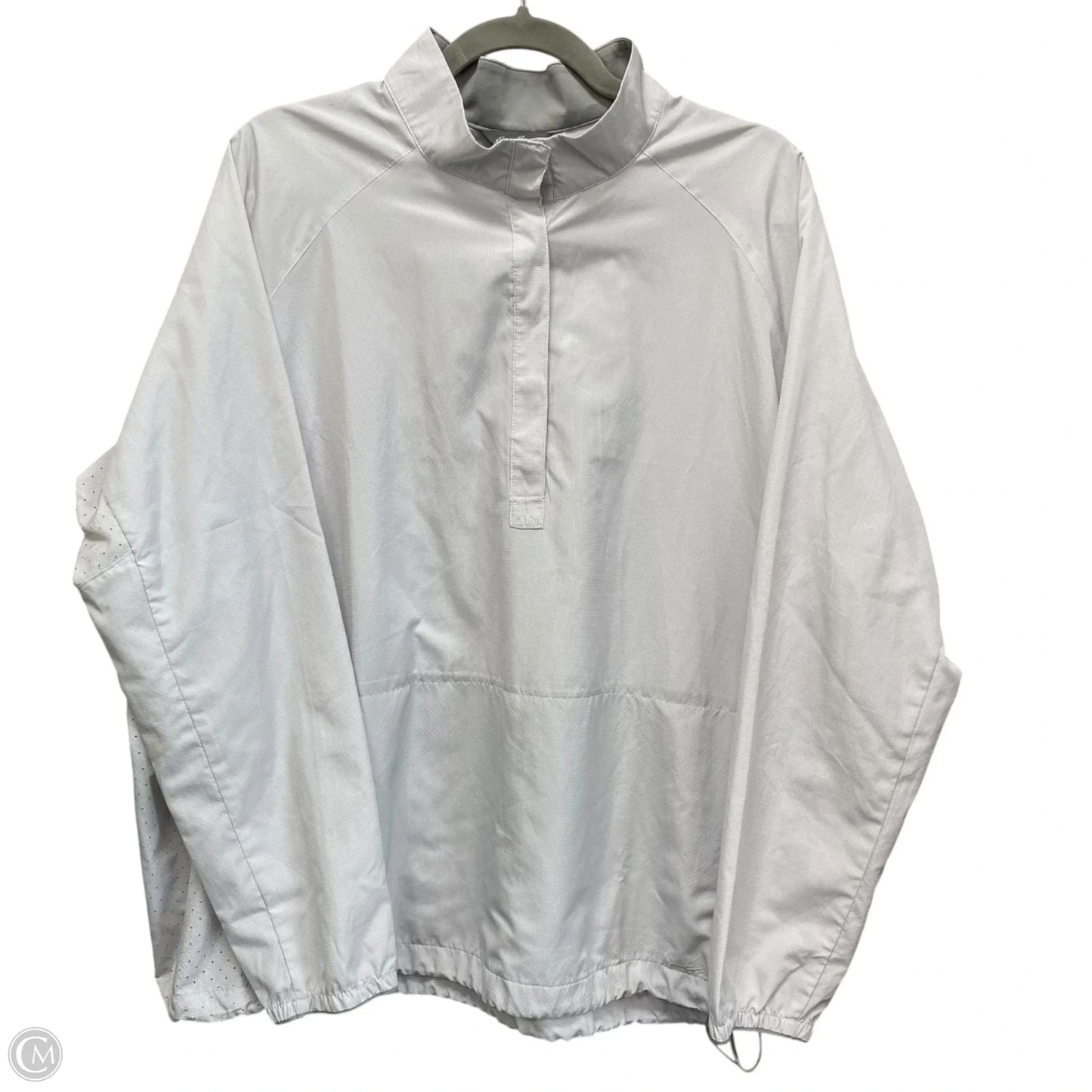 Jacket Windbreaker By Eddie Bauer In Grey, Size: Xl