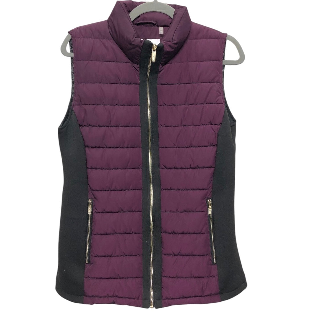 Vest Puffer & Quilted By Calvin Klein In Purple, Size: S