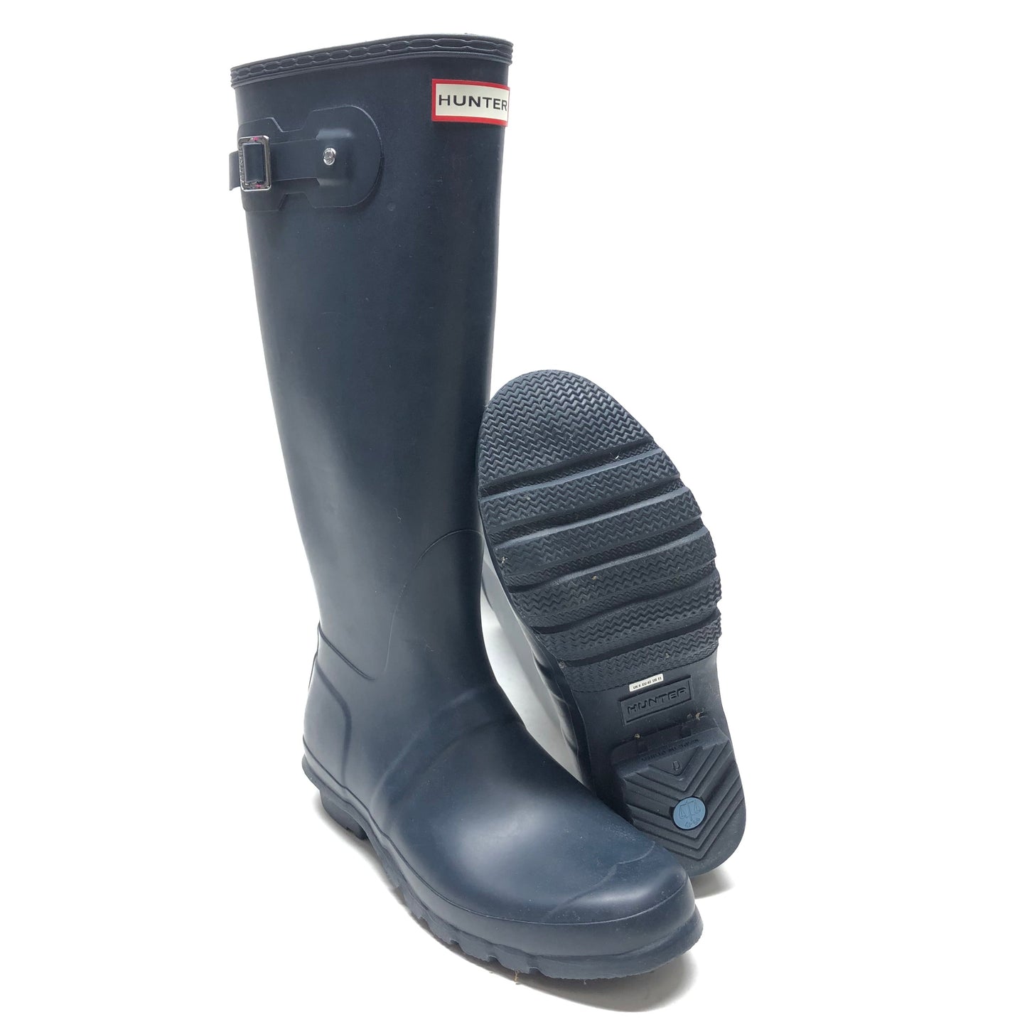 Boots Rain By Hunter In Navy, Size: 11