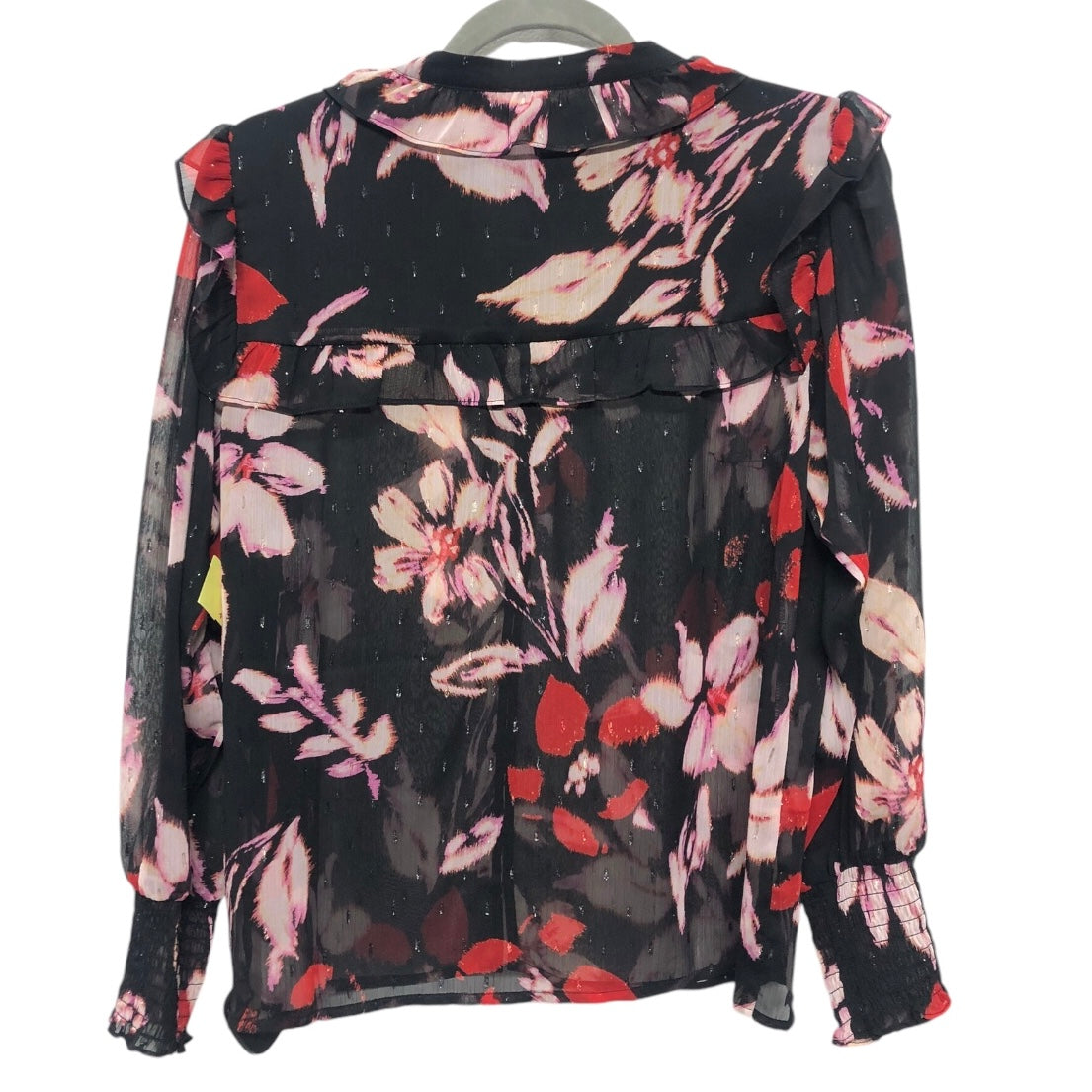 Top Long Sleeve By Sanctuary In Black & Pink, Size: S