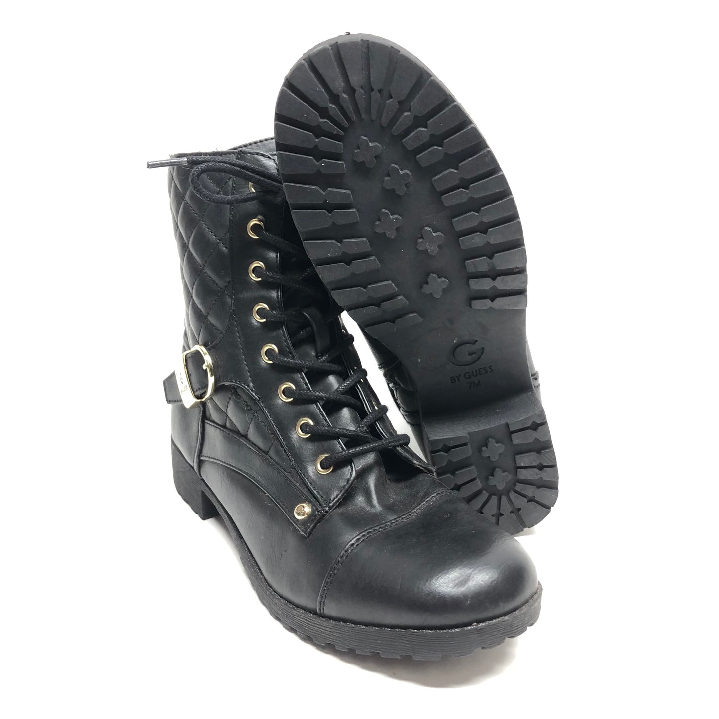 Boots Combat By Guess In Black, Size: 7