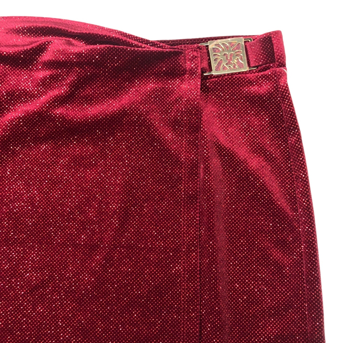 Skirt Midi By Anne Klein In Red, Size: L