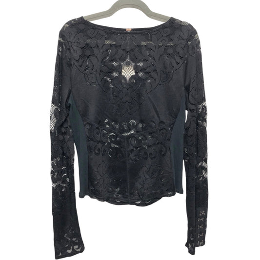 Top Long Sleeve By Free People In Black, Size: Xl