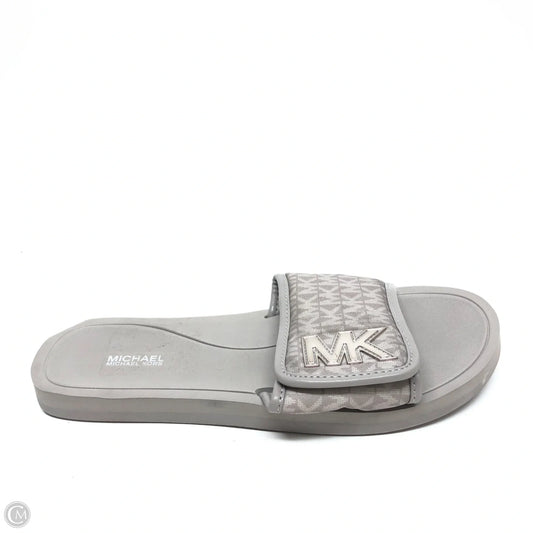 Sandals Flats By Michael By Michael Kors In Grey, Size: 10