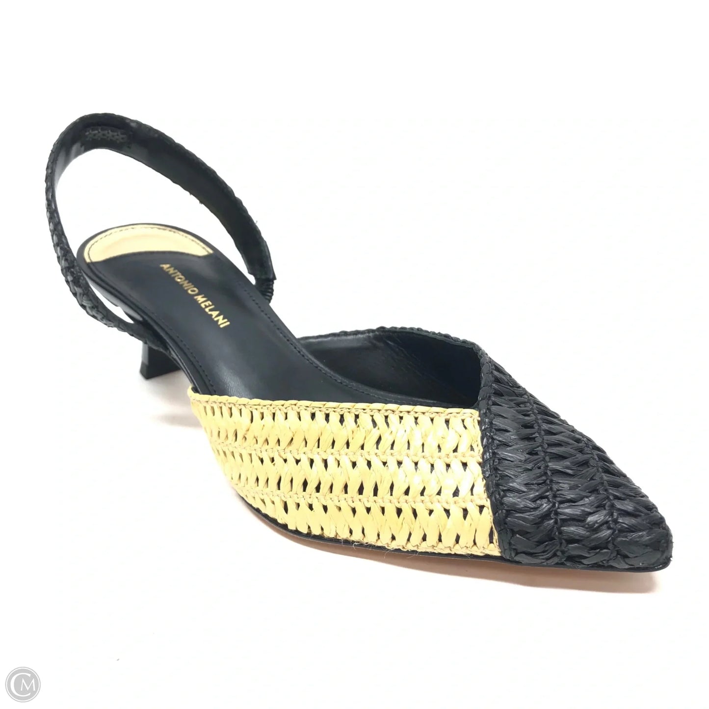 Shoes Heels Kitten By Antonio Melani In Black & Cream, Size: 6.5