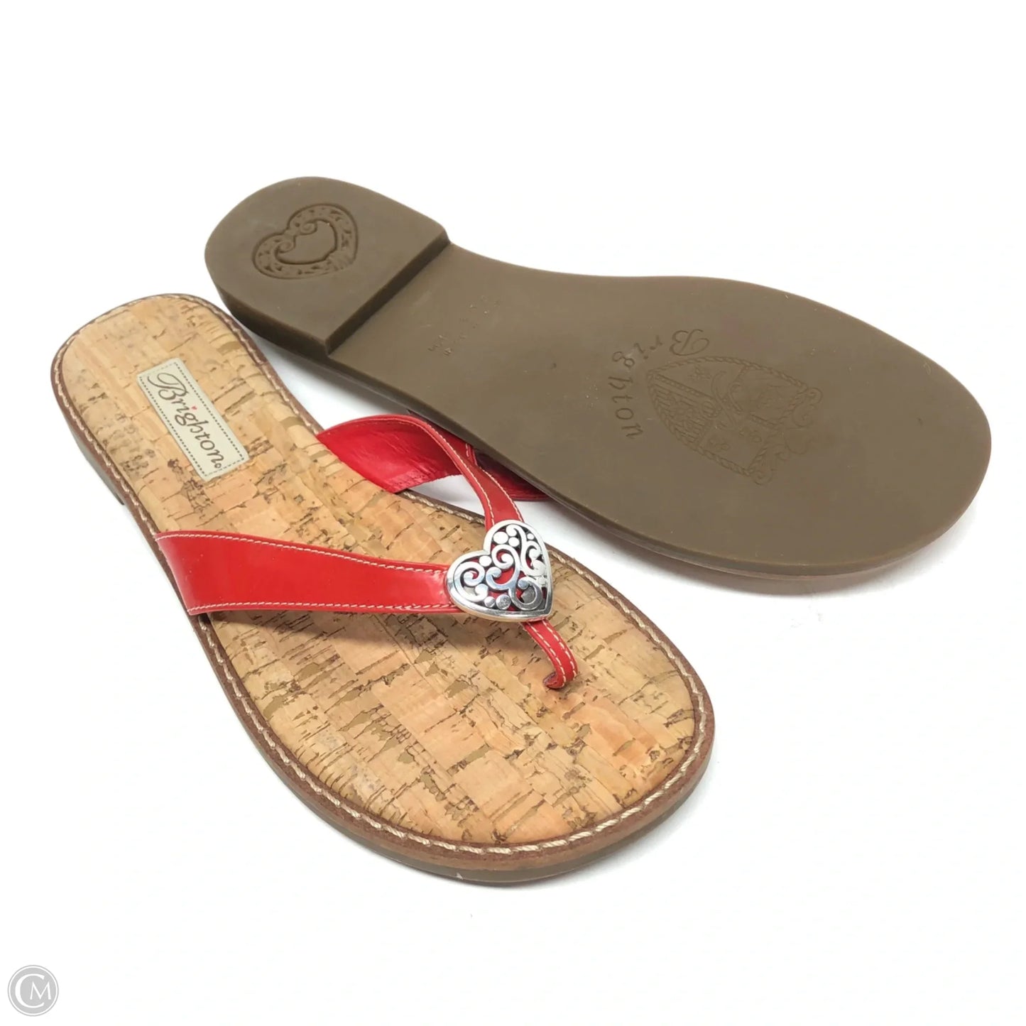 Sandals Flip Flops By Brighton In Red, Size: 8.5