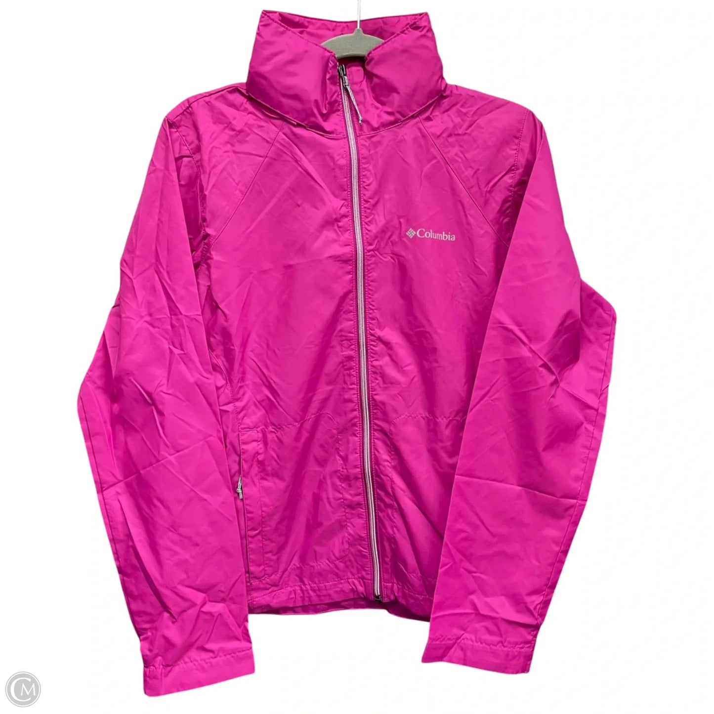 Jacket Windbreaker By Columbia In Pink, Size: S