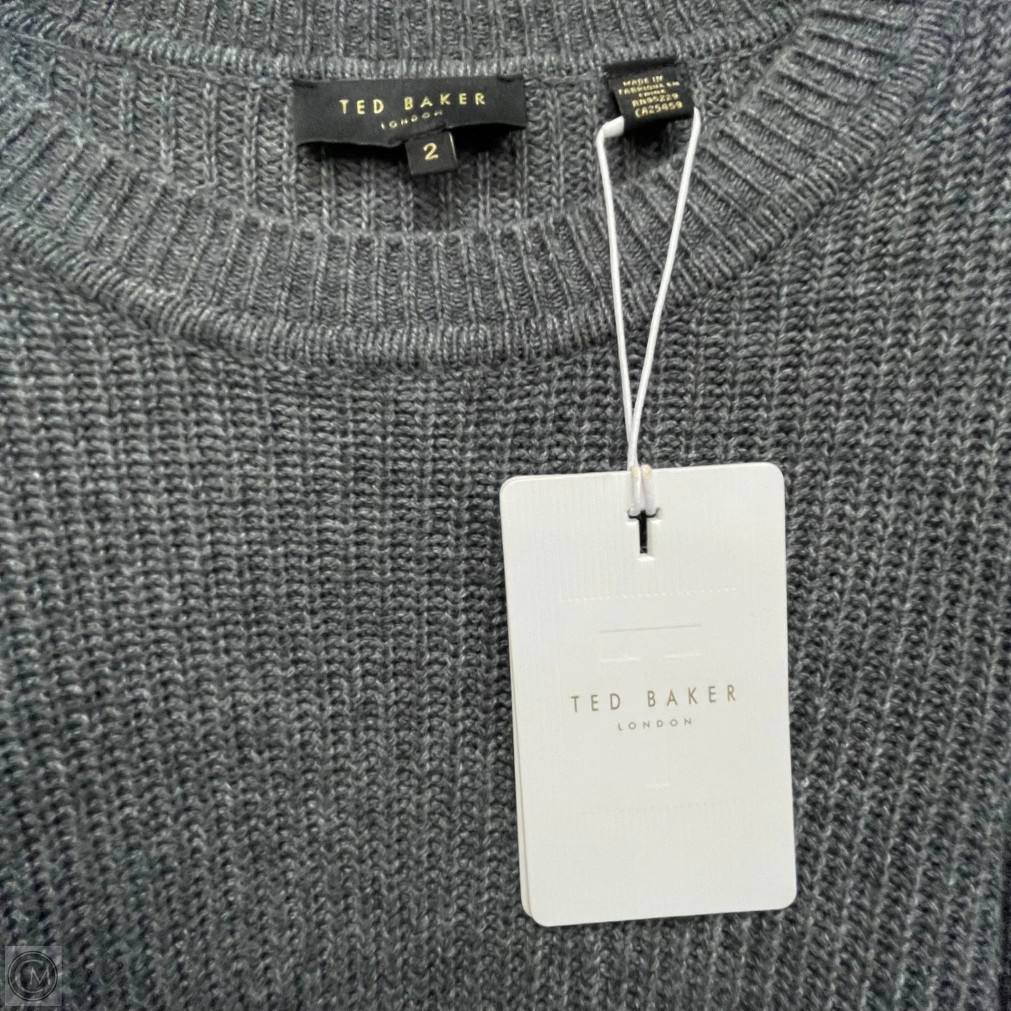 Dress Sweater By Ted Baker In Grey, Size: Xs