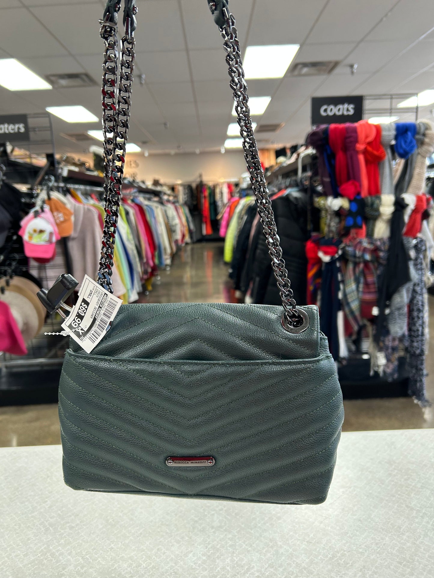 Crossbody Designer By Rebecca Minkoff In Green, Size:Small