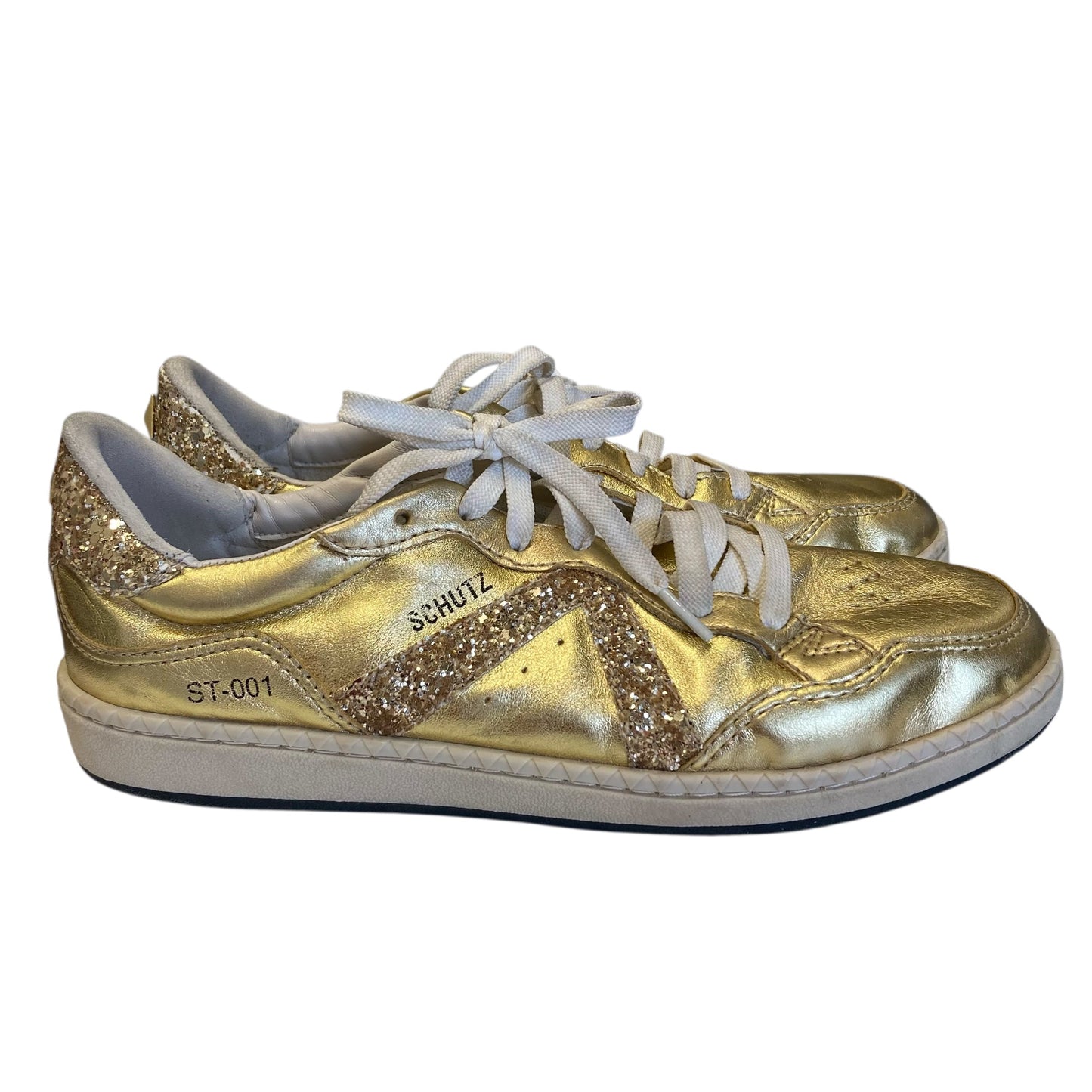 Shoes Sneakers By Schutz In Gold, Size:9.5