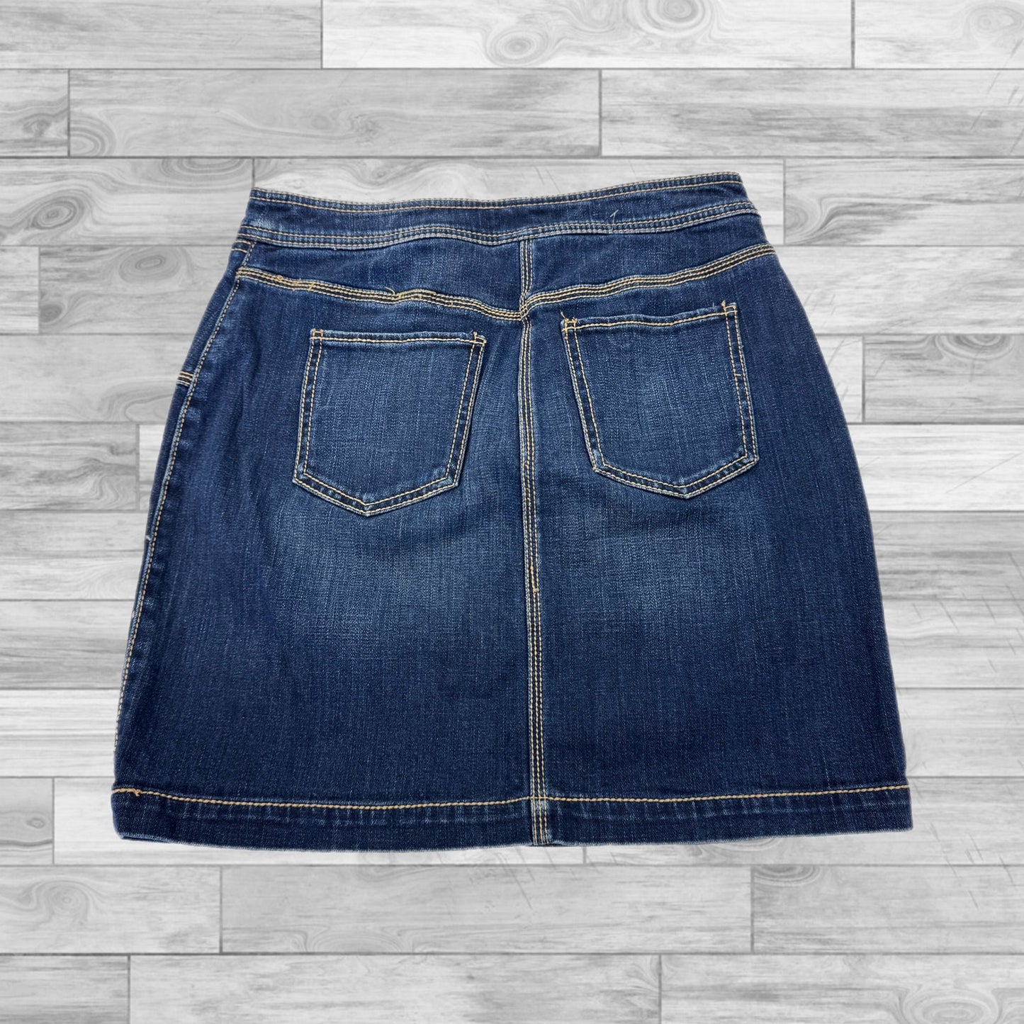 Skirt Mini & Short By Christopher And Banks In Blue Denim, Size: 4