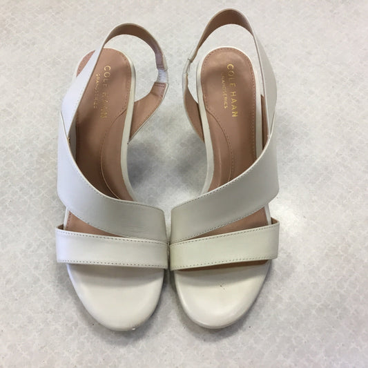 Shoes Heels Block By Cole-haan In White, Size: 5.5