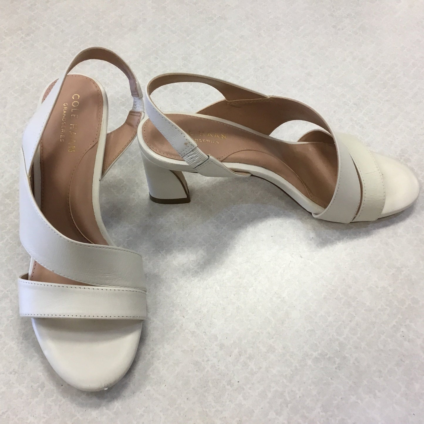 Shoes Heels Block By Cole-haan In White, Size: 5.5