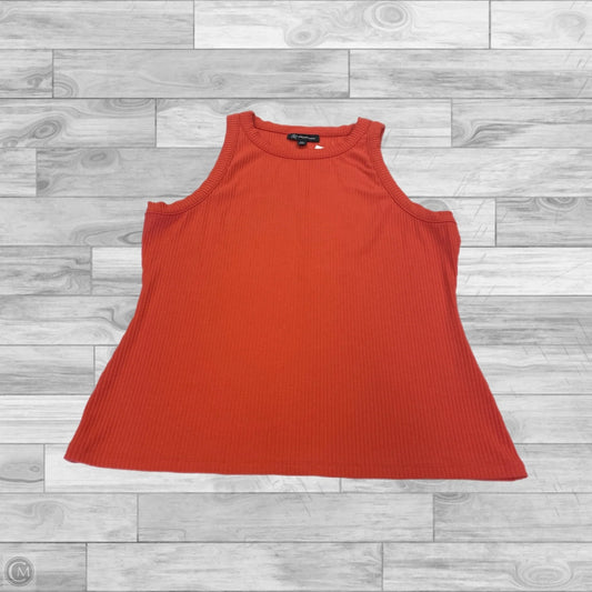 Top Sleeveless By Inc In Orange, Size: 2x