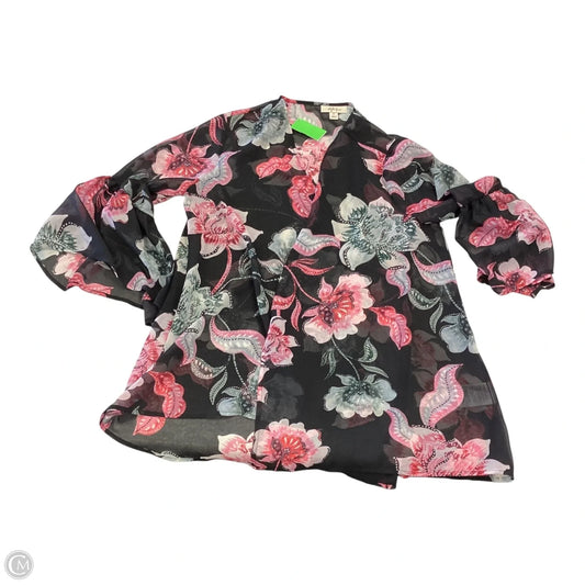 Swimwear Cover-up By Style And Company In Floral Print, Size: S