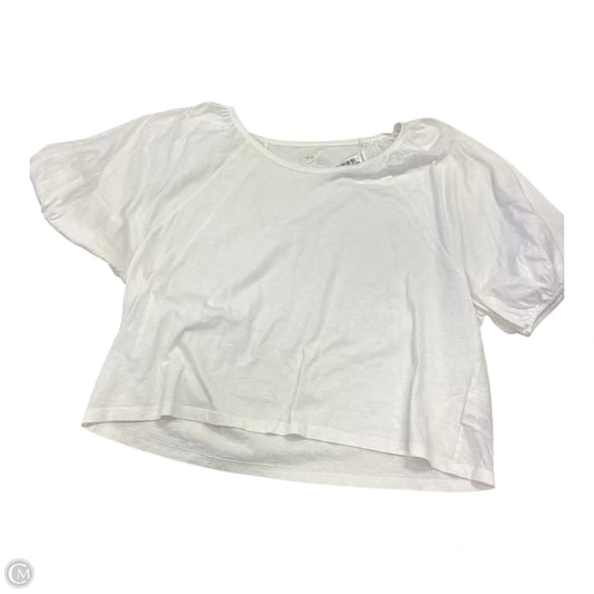 Top Short Sleeve Basic By Aerie In White, Size: L