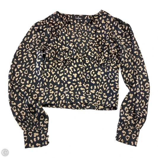 Top Long Sleeve By Lulus In Animal Print, Size: S