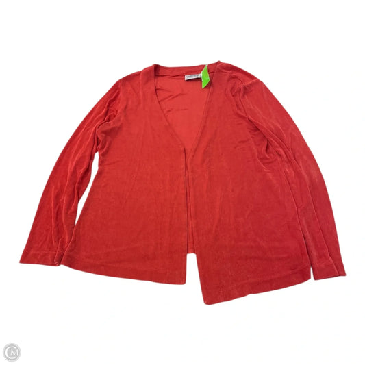 Cardigan By Chicos In Orange, Size: L