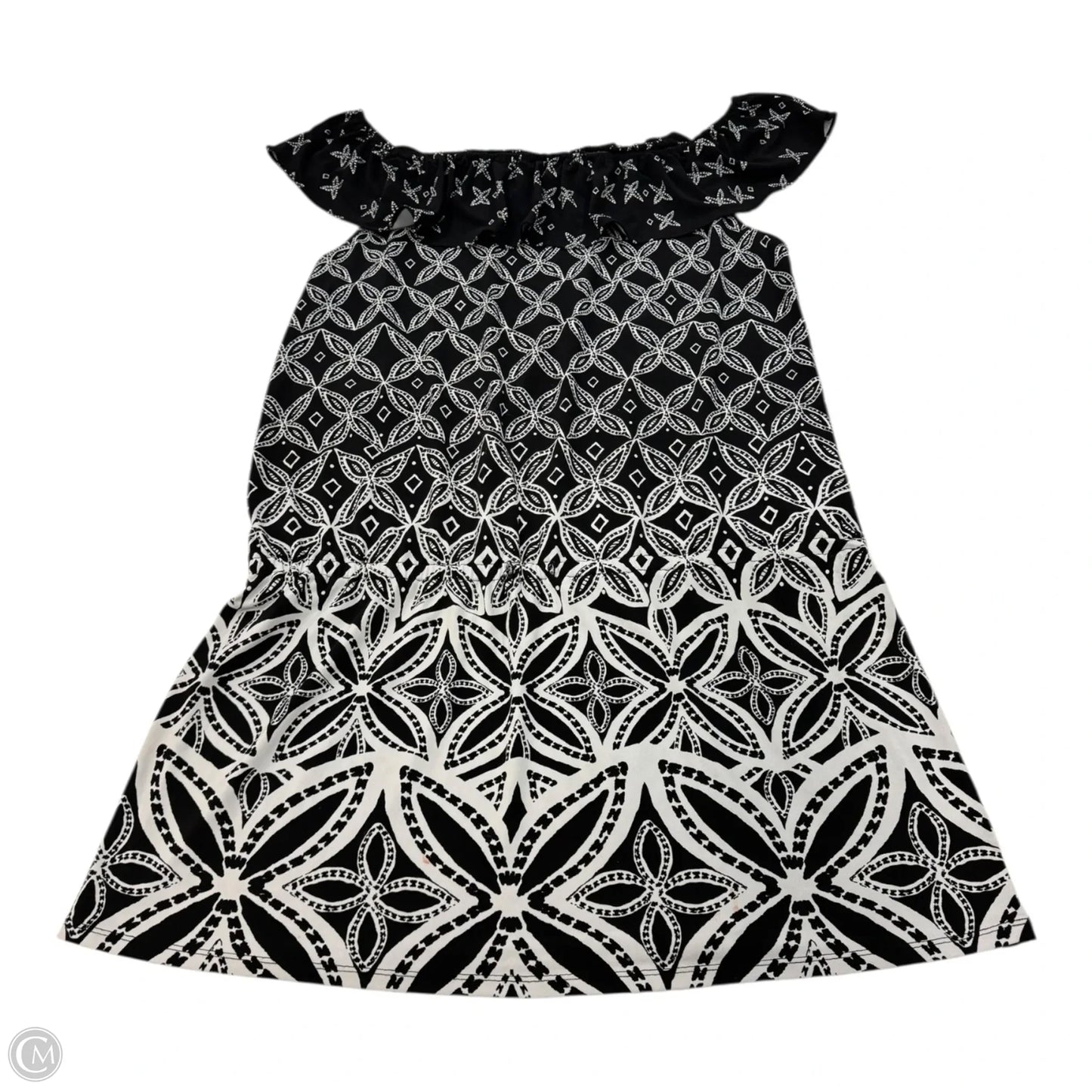 Dress Casual Short By White House Black Market In Black & White, Size: Xl