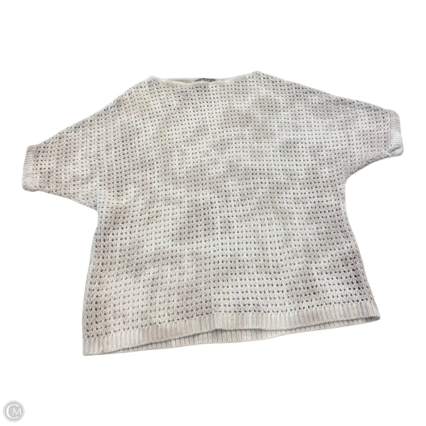 Top Short Sleeve By Marled In Cream & White, Size: L