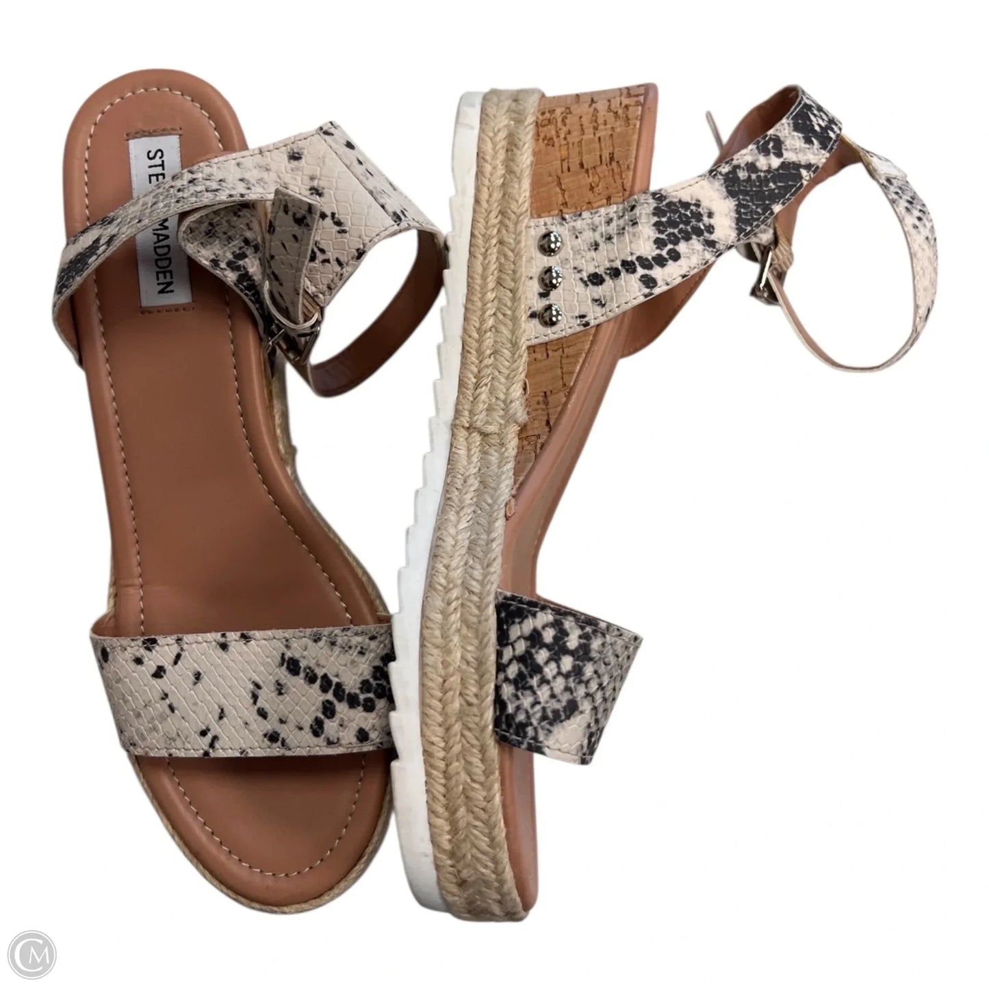 Shoes Heels Wedge By Steve Madden In Snakeskin Print, Size: 10